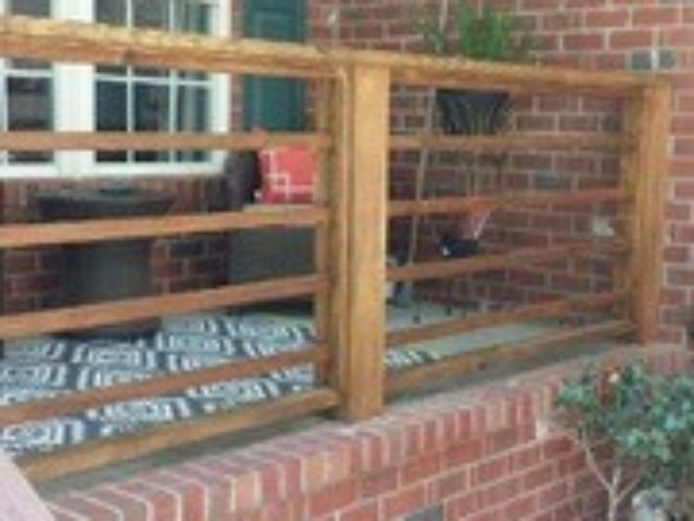 Photo of porch railing